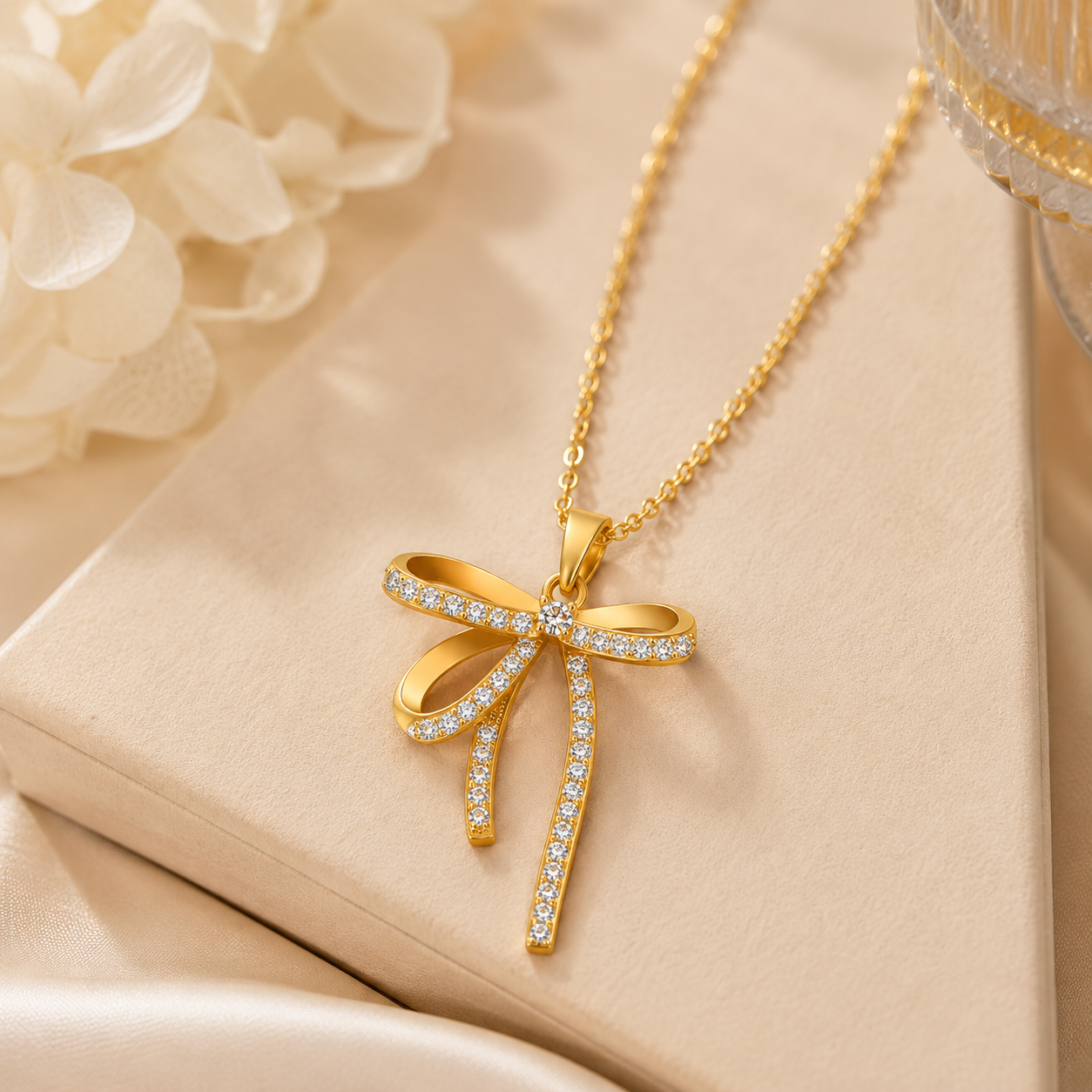 🎀 Golden Bow Necklace ( ✨ PRE-ORDER ITEM)