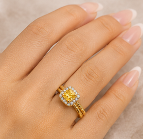 NOVAHERA Soleil Halo Ring Adjustable
