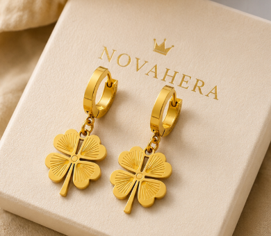 NOVAHERA Lucky Clover Drop Earrings