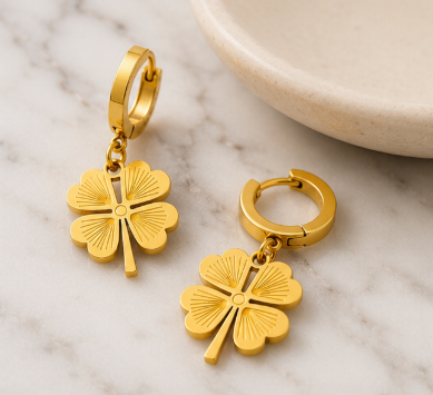 NOVAHERA Lucky Clover Drop Earrings