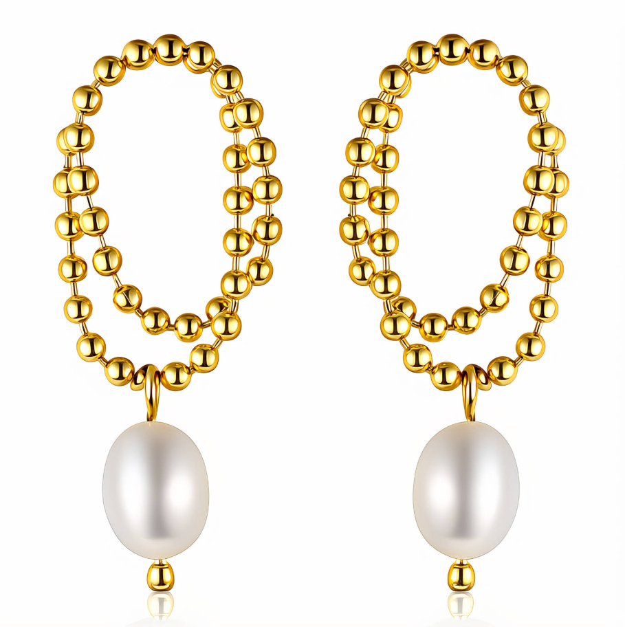 NOVAHERA Pearl Loop Earrings