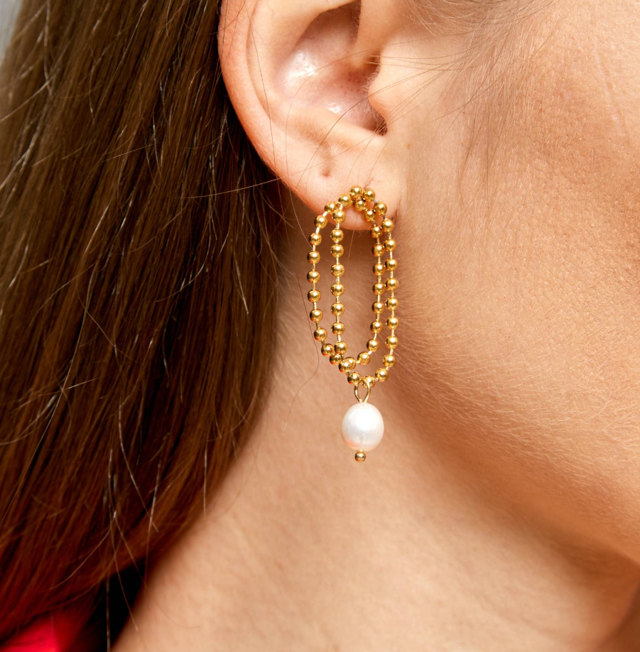 NOVAHERA Pearl Loop Earrings