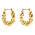 🖤 NOVAHERA | Twist Textured Hoop Earrings ✨  Pre-Order Item