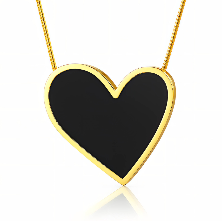 NOVAHERA Noir Heart Necklace
