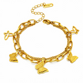 NOVAHERA Golden Flutter Charm Bracelet