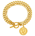 NOVAHERA Golden Sovereign Coin Bracelet