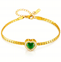 NOVAHERA Emerald Heart Bracelet