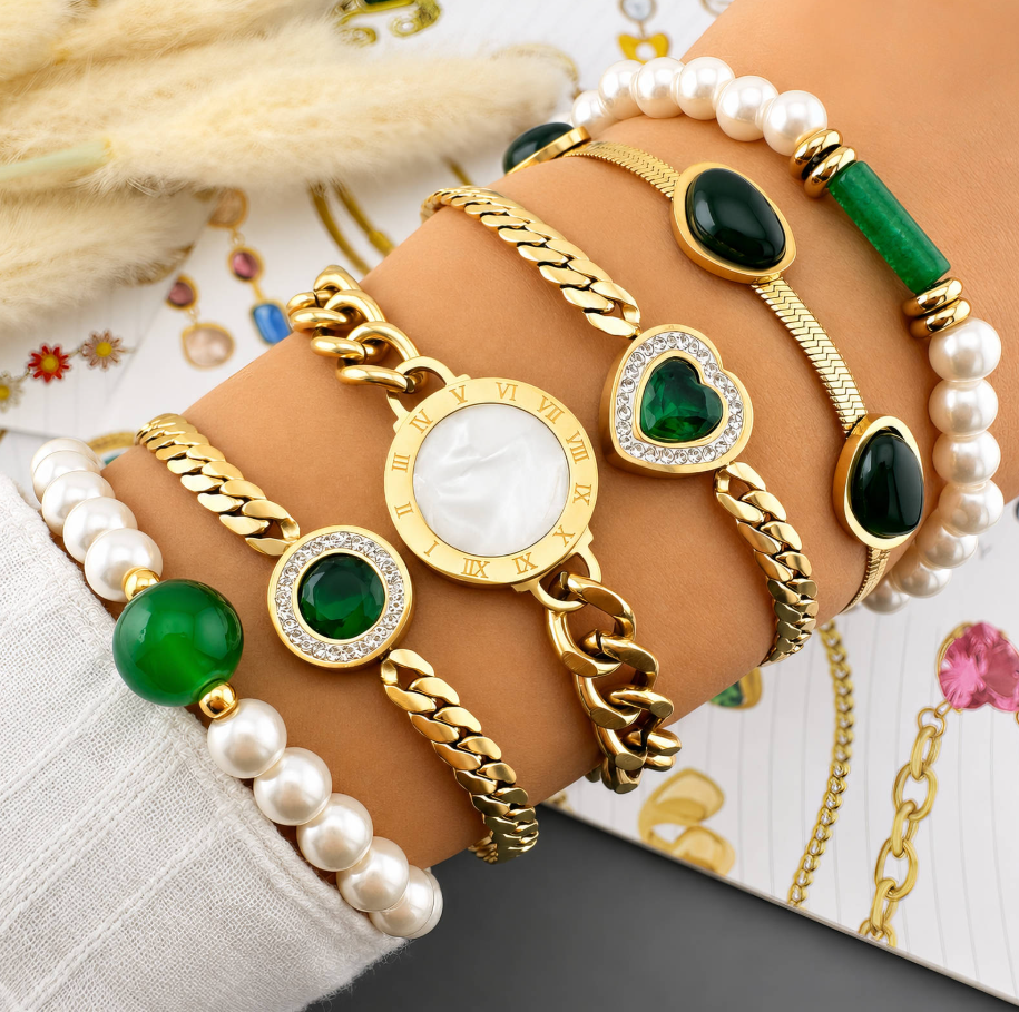 NOVAHERA Emerald Heart Bracelet