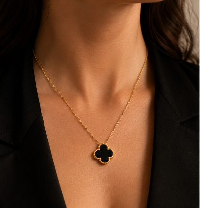 🖤Midnight Clover Necklace (✨ PRE-ORDER ITEM)