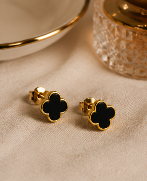 🖤Midnight Clover Earrings(✨ PRE-ORDER ITEM)