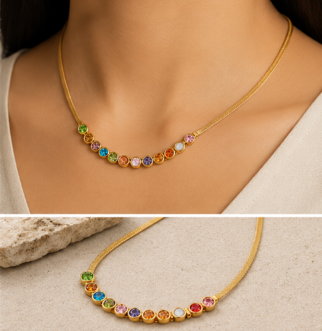 🌈 Rainbow Luxe Necklace (✨ PRE-ORDER ITEM)