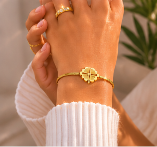 🍀 Lucky Clover Bracelet (✨ PRE-ORDER ITEM)