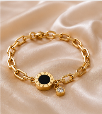 🖤Noir Roman Bracelet & Earrings Set( ✨ PRE-ORDER ITEM)