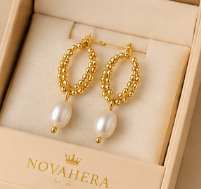 NOVAHERA Pearl Loop Earrings