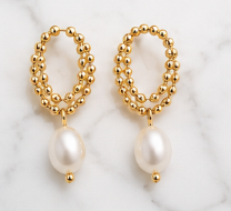 NOVAHERA Pearl Loop Earrings
