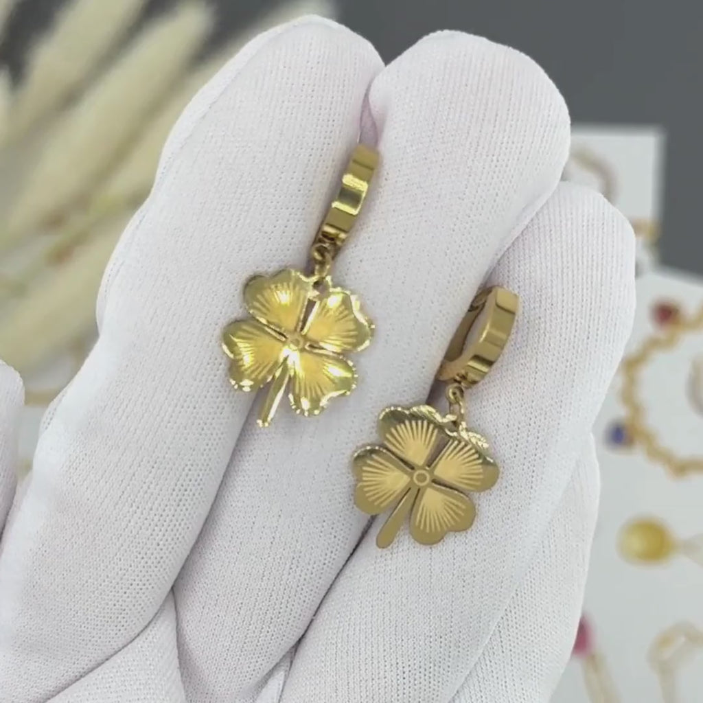 NOVAHERA Lucky Clover Drop Earrings
