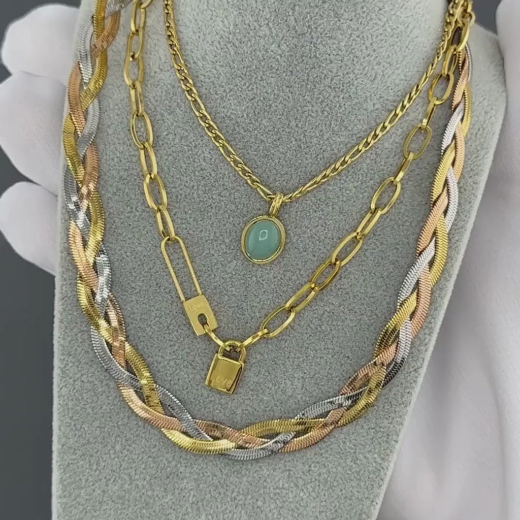 NOVAHERA Trinity Weave Necklace