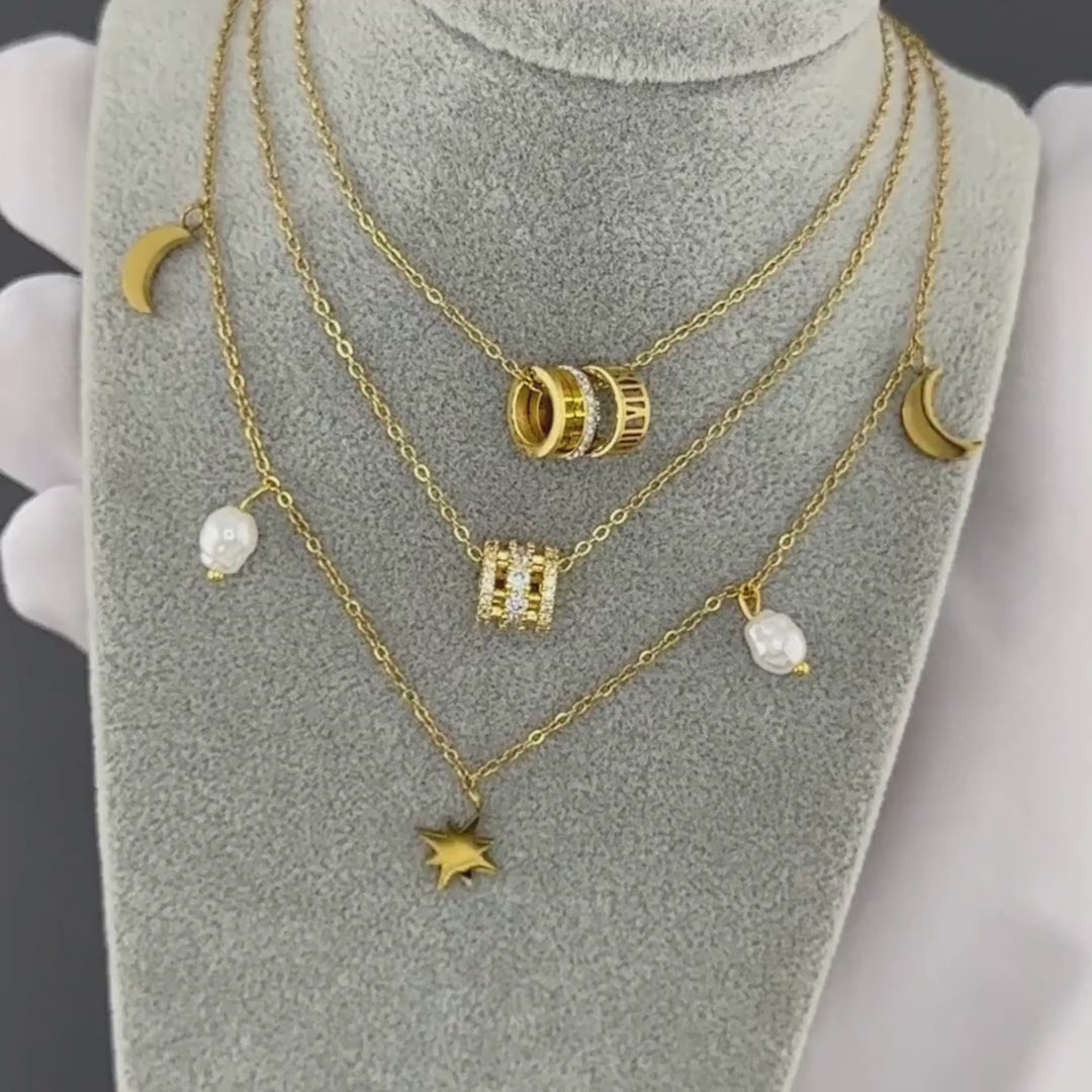 NOVAHERA Roman Trinity Necklace