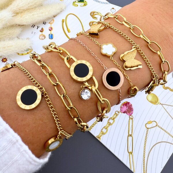 🖤 Noir Roman Bracelet (✨PRE-ORDER ITEM)