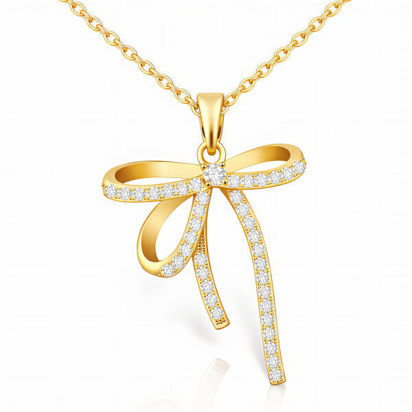 🎀 Golden Bow Necklace ( ✨ PRE-ORDER ITEM)
