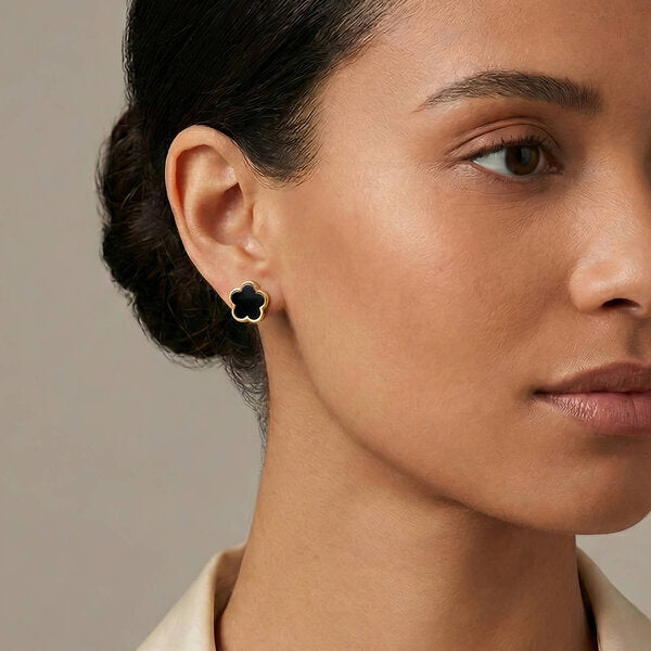 🖤Midnight Clover Earrings(✨ PRE-ORDER ITEM)